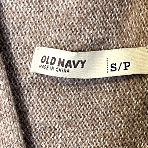 Old Navy Knit Sweater Vest‎ Open Front Shrug Cardigan Sleeveless Women Small Tan - Picture 7 of 8